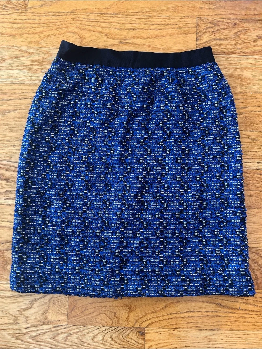 Kate Spade Blue Bouclé Tweed Pencil Skirt Size 4